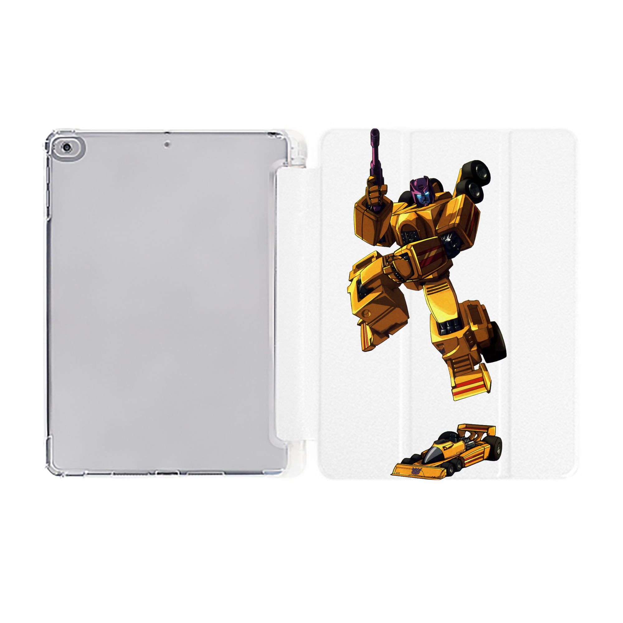 （画像用）  IPad ケース ペン収納付き 三つ折りスタンド PUレザー×シリコン 対応機種9.5/10.5/10.9インチ
